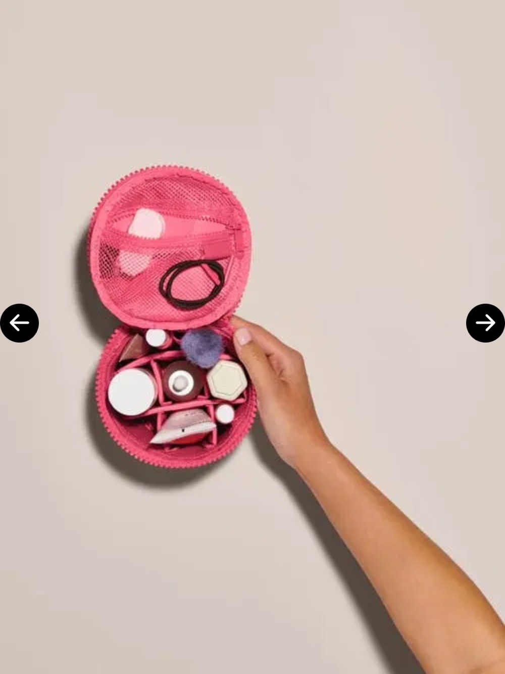 Dagne Dover Pink Compact Travel Vanity Case mila fruit punch new - Picture 3 of 8